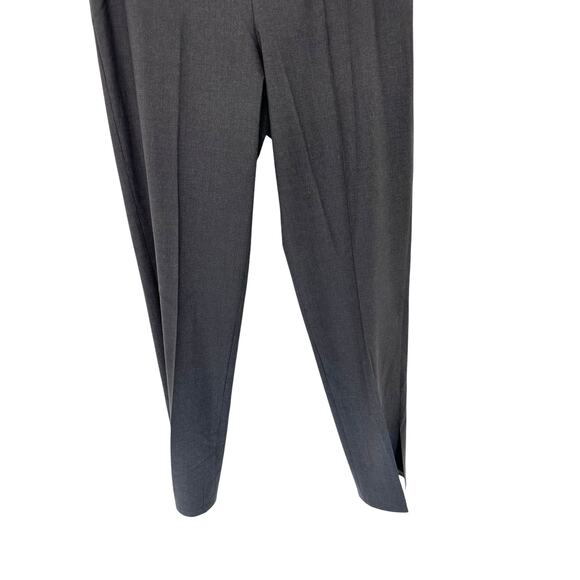 Brunello Cucinelli Gray Work Wool Blend Straight Leg Dress Trouser Pant Size 4 - Picture 6 of 13